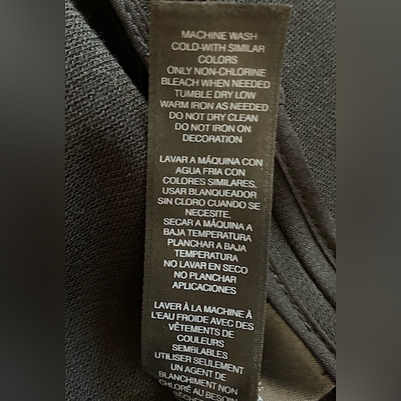 WHBM Black Skirt w/ Side Buckle and Front Slit - Picture 13 of 16